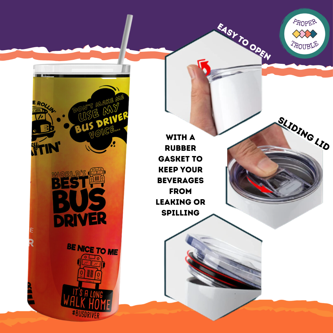 Bus Driver's Carry Precious Cargo 20 oz Tumbler