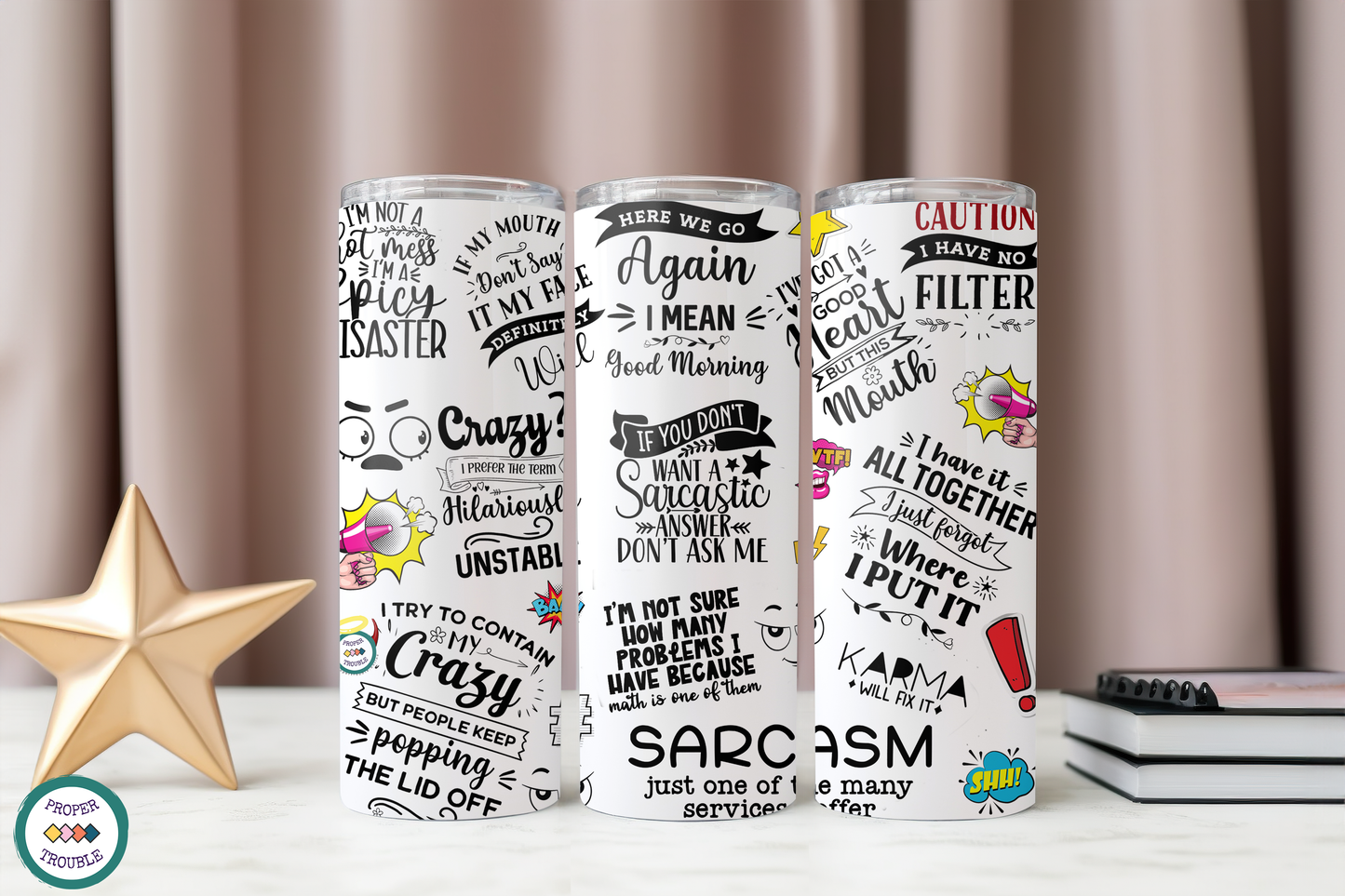 Sarcasm Served Daily 20 oz Tumbler