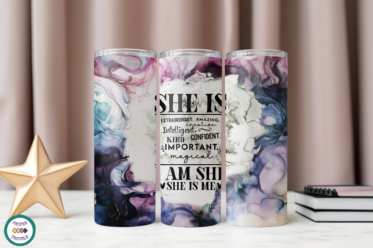 SHE IS Extraordinary Tumbler/ Mug / Coffee Gift Set