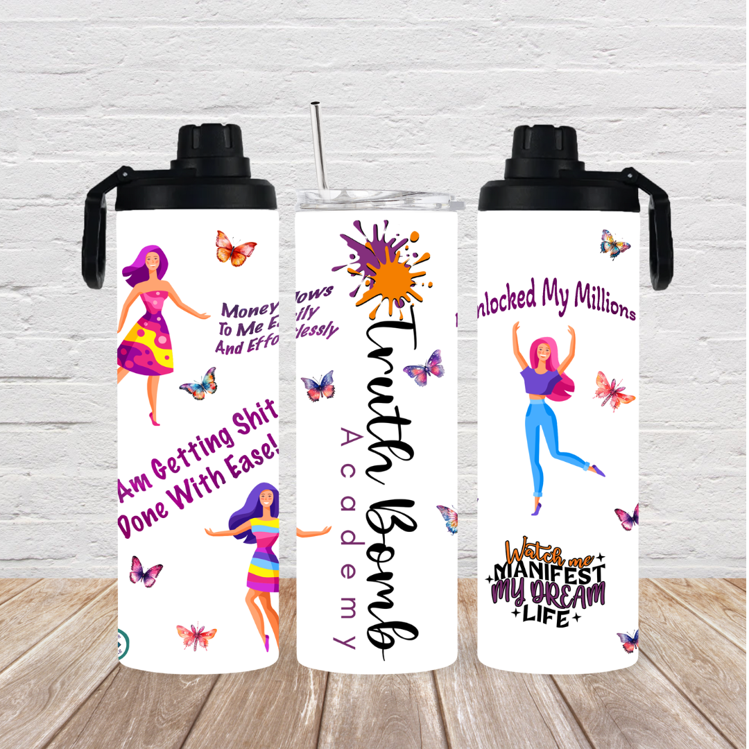 Customized, and Personalized Company Logos on 20oz Travel Tumbler with Sports Lid
