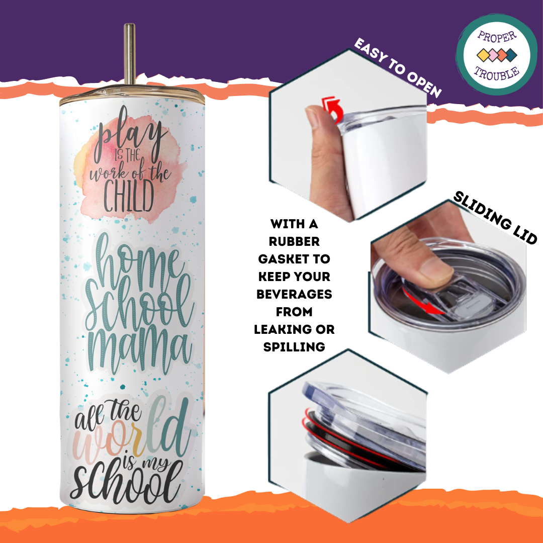 Homeschool Mama Tumbler/ Mug / Tea Gift Set