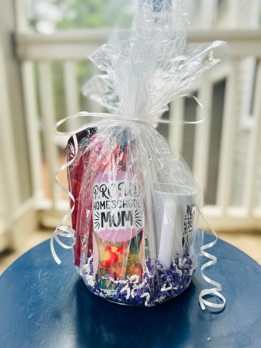 Proud Homeschool Mom Tumbler/ Mug / Coffee Gift Set