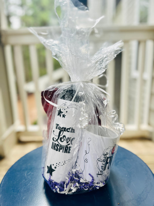 Teach Love Inspire - Teacher Tumbler/ Mug / Coffee Gift Set